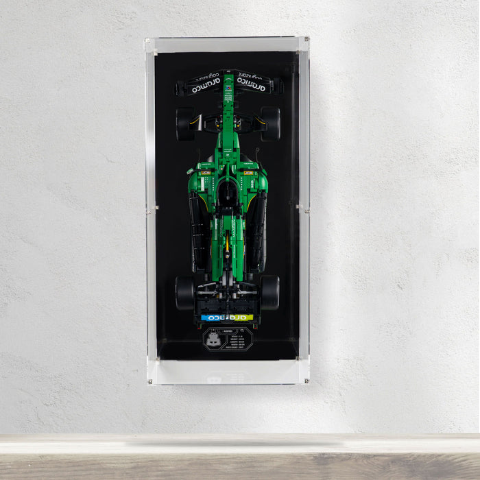 Wall Mounted Display Case for LEGO® Technic™ Aston Martin Aramco AMR25 F1® Car (42240)
