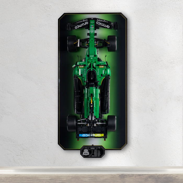 Wall Mounted Display Stand for LEGO® Technic™ Aston Martin Aramco AMR25 F1® Car (42240)