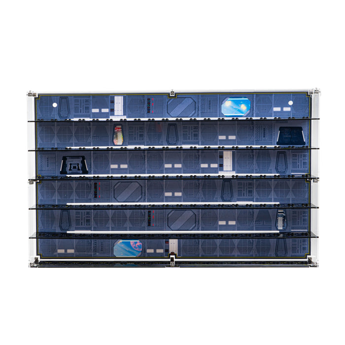 Star Wars Themed Wall Mounted Tiered Display Cases for LEGO® Minifigures