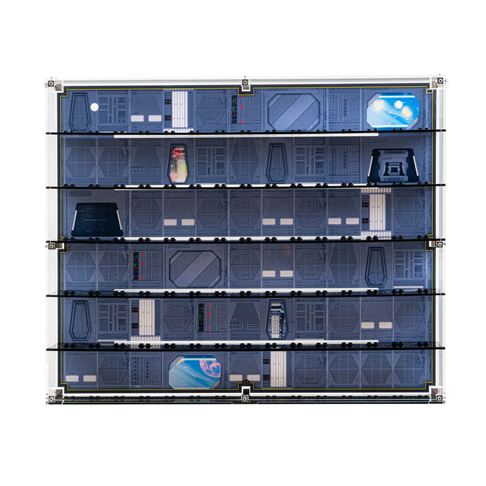 Star Wars Themed Wall Mounted Tiered Display Cases for LEGO® Minifigures