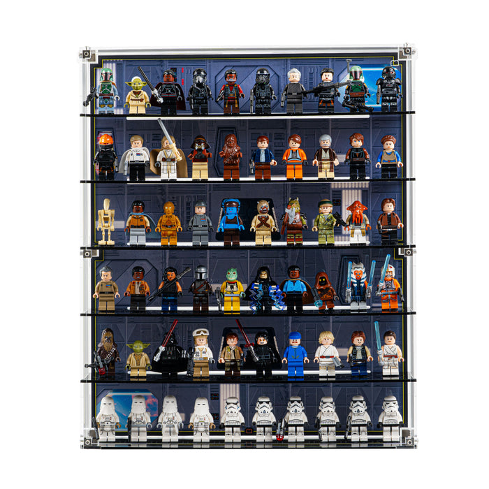 Star Wars Themed Wall Mounted Tiered Display Cases for LEGO