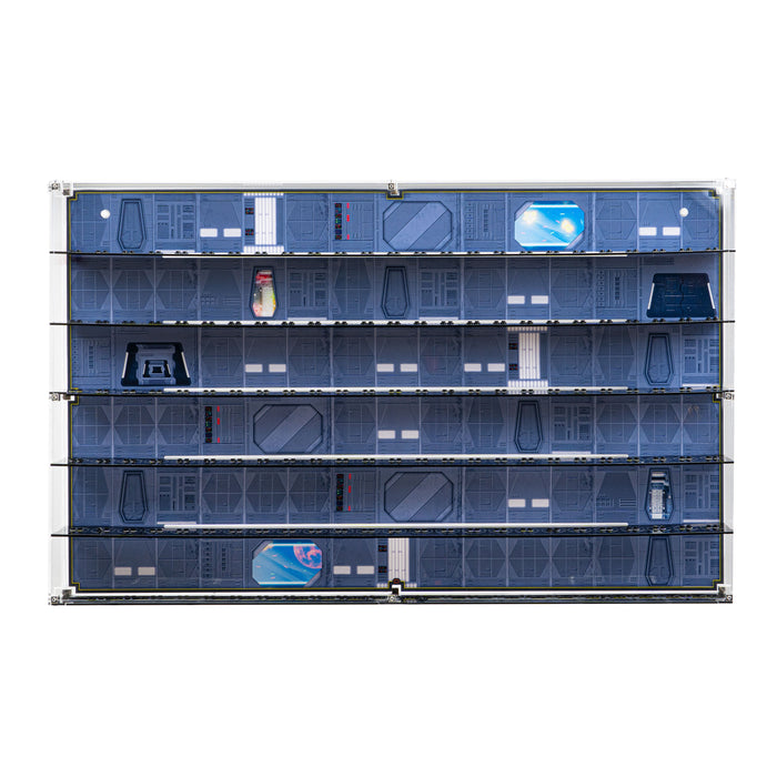 Star Wars Themed Wall Mounted Tiered Display Cases for LEGO® Minifigures