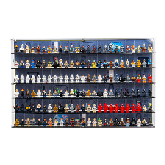 Star Wars Themed Wall Mounted Tiered Display Cases for LEGO® Minifigures