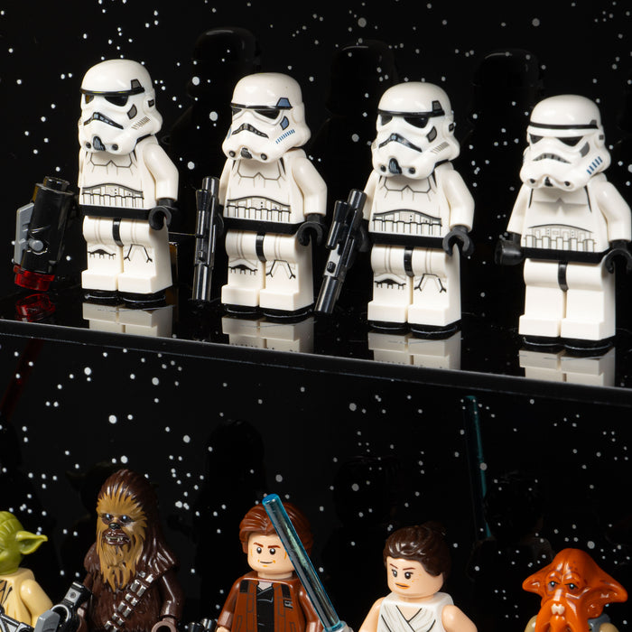 Wall Mounted Tiered Display Cases for LEGO® Minifigures