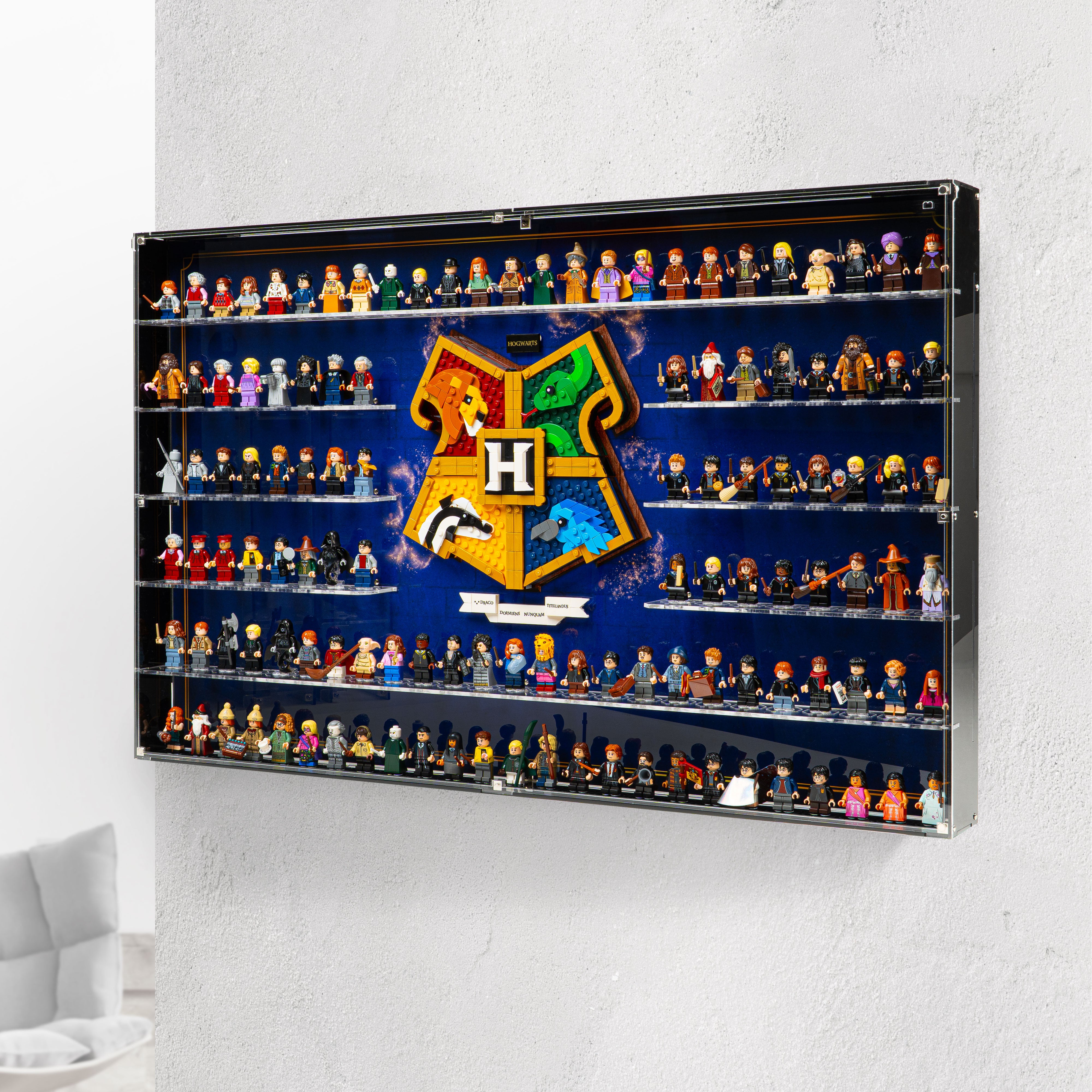 2-in-1 Display Case for LEGO® Harry Potter Hogwarts™ House Crest