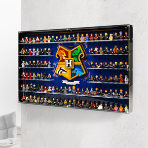 Wall Mounted Display Case for LEGO® Harry Potter Hogwarts™ House Crest & 123 Minifigures (76462)
