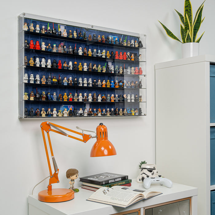 Star Wars Themed Wall Mounted Tiered Display Cases for LEGO® Minifigures