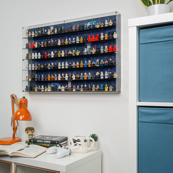Star Wars Themed Wall Mounted Tiered Display Cases for LEGO® Minifigures