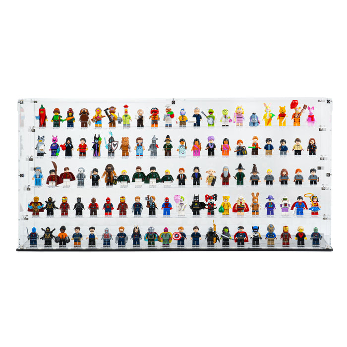 Display Case with Podiums for LEGO® Minifigures