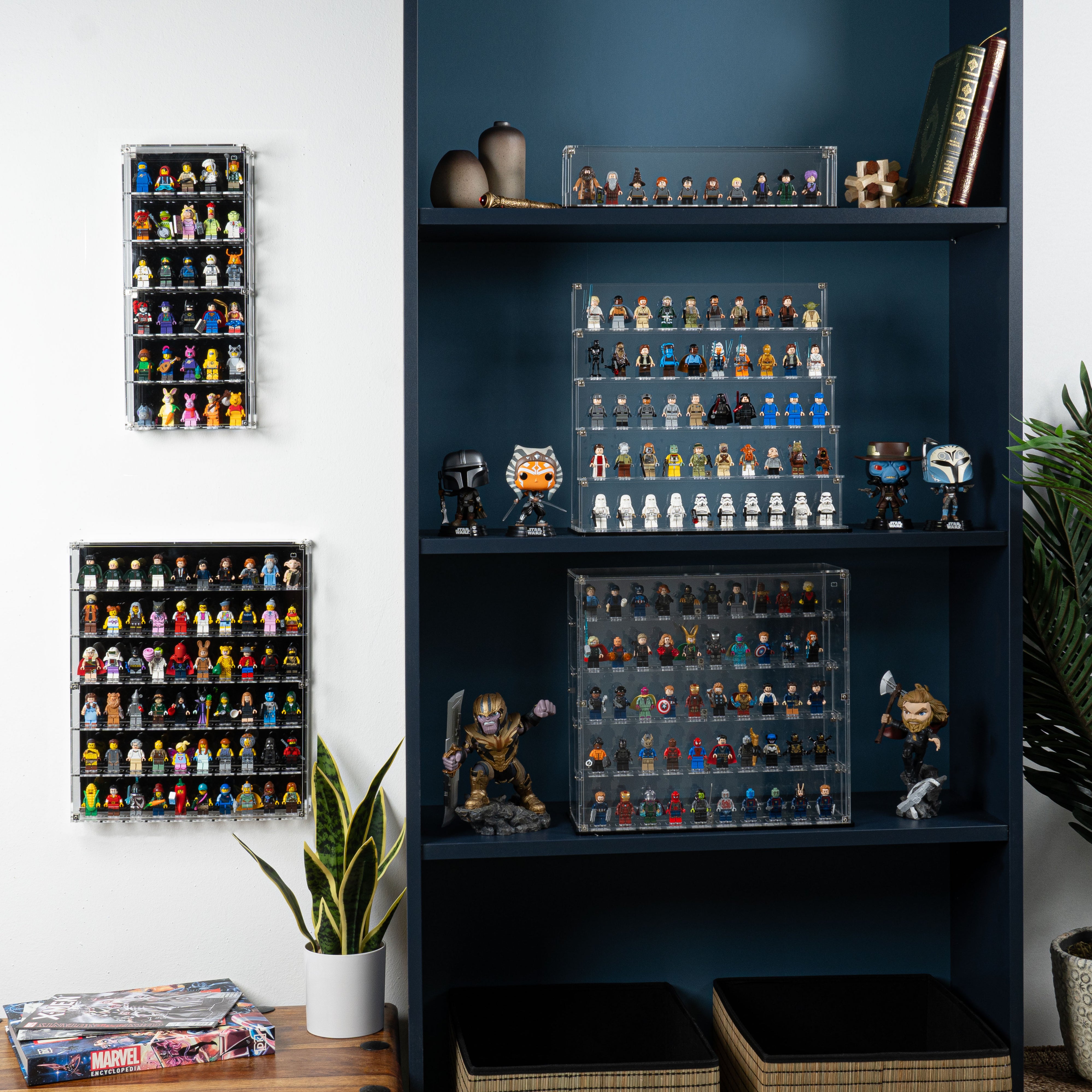 Lego Display Display Case with Podiums for LEGO Minifigures — Wicked Brick