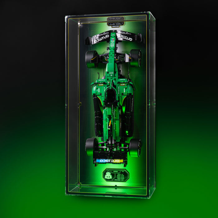 Limited Edition Wall Mounted Display Case for LEGO® Technic™ Aston Martin Aramco AMR25 F1® Car (42240)
