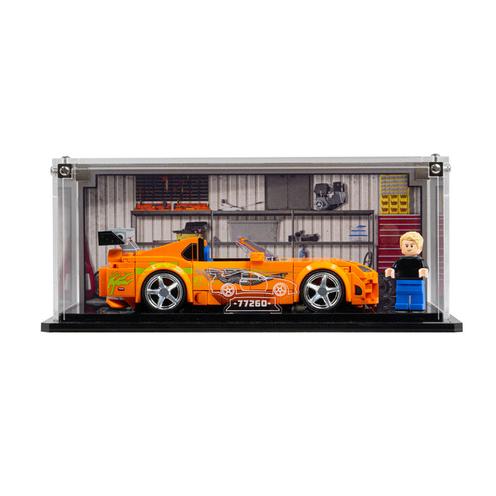 Display Case for LEGO® Speed Champions The Fast and The Furious Toyota Supra MK4 (77260)