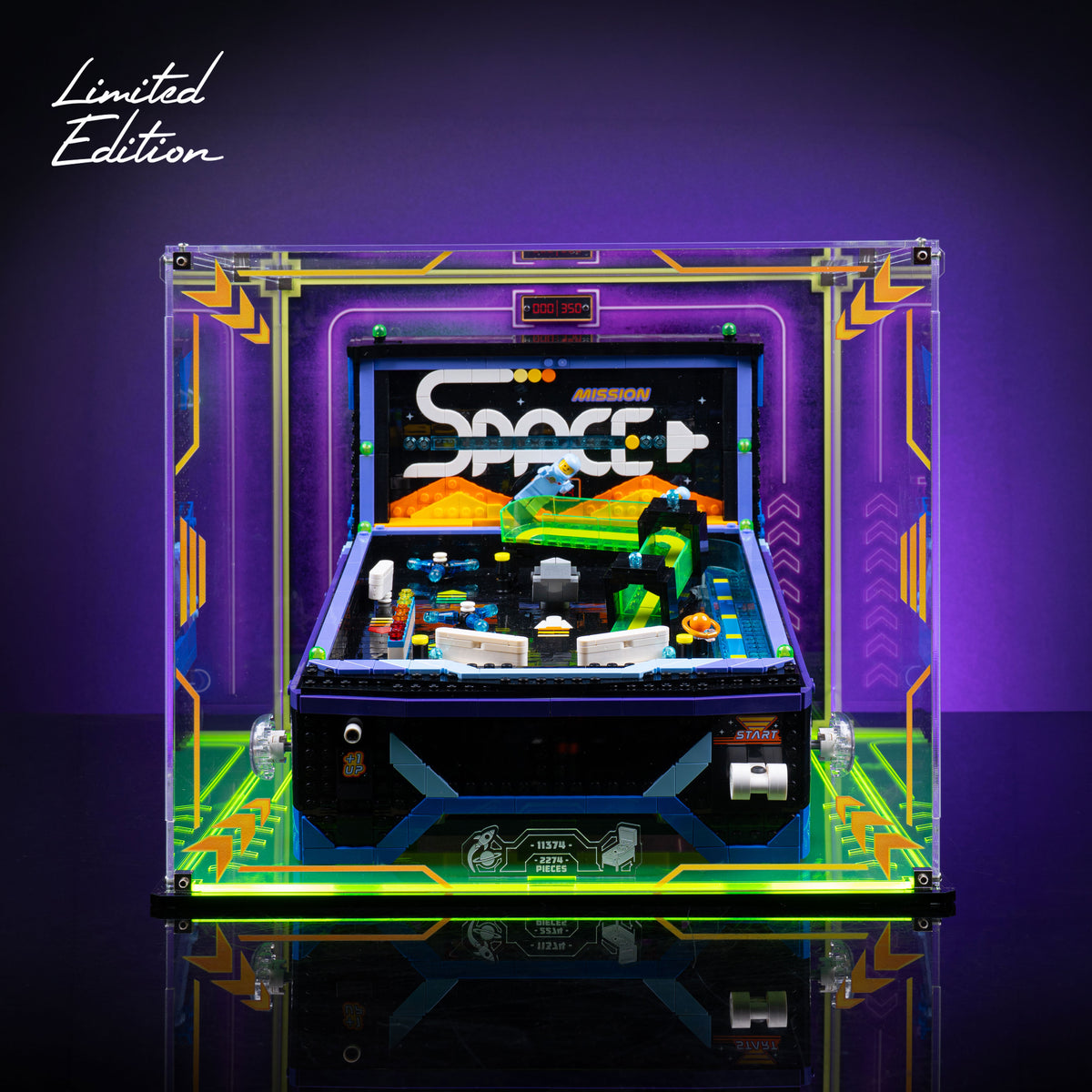 Arcade 1 up スペースインデーダー液晶パーツセット新品未使用 Limited Edition Display Case for LEGO® Icons Arcade Pinball