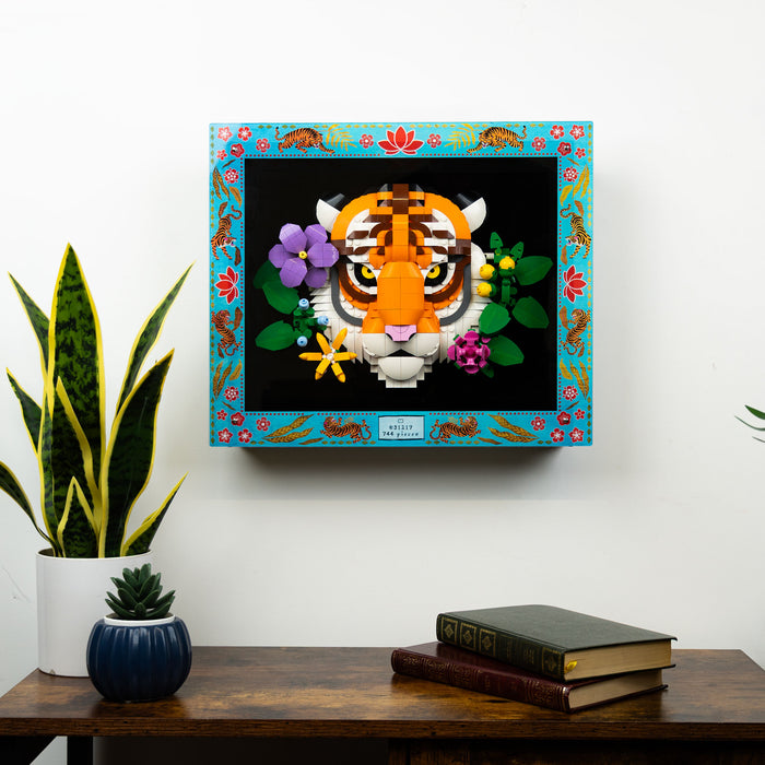 2-in-1 Display Case for LEGO® Art The Fauna Collection - Tiger (31217)