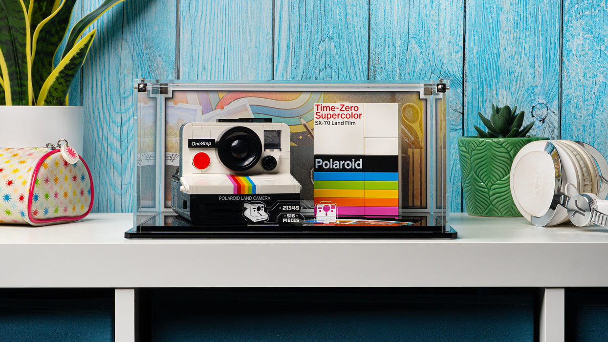 Display Case for LEGO® Polaroid OneStep SX-70 Camera (21345