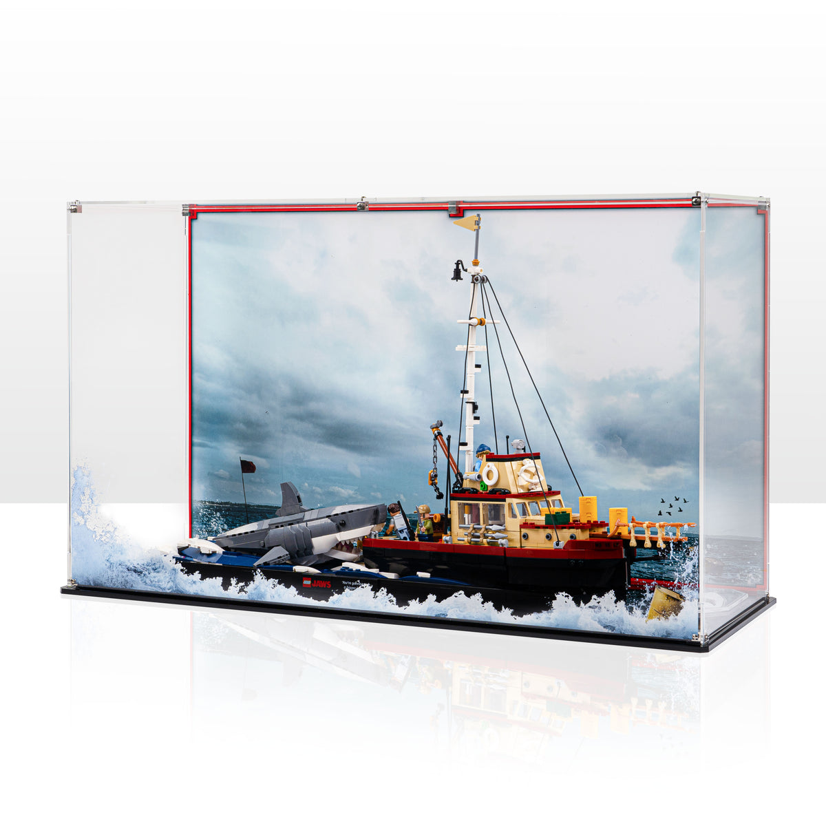 レグ　お取り置き Display Case for LEGO Ideas Jaws 21350 — Wicked Brick