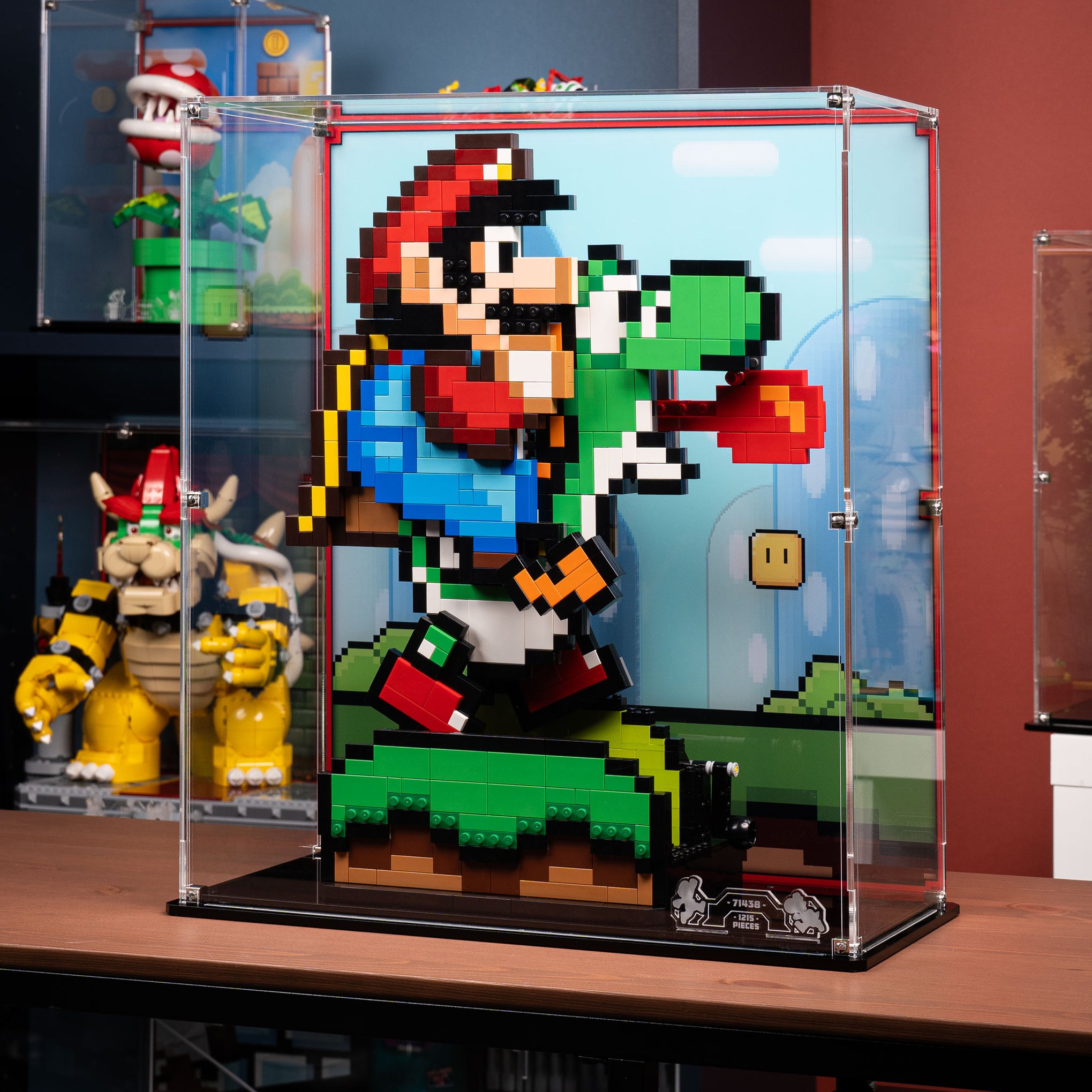 Mario Display Set Display Case for LEGO Super Mario World Mario and Yoshi 71438 — Wicked ...