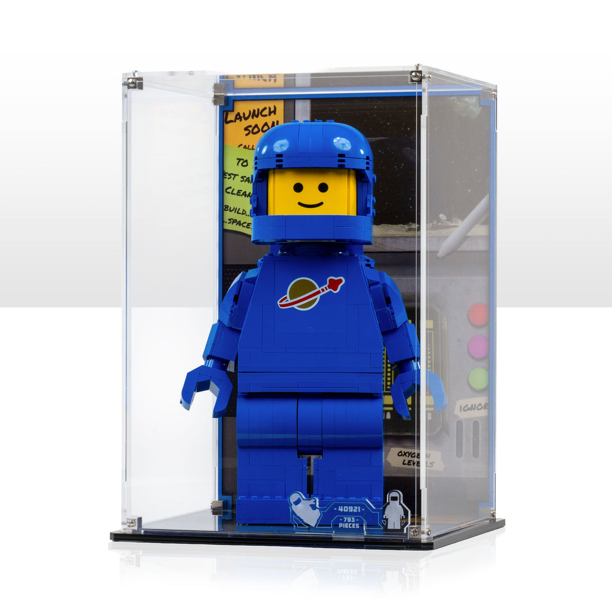 ハンバート様　引き取り Display Case for LEGO Up-Scaled Blue Astronaut Minifigure 40921