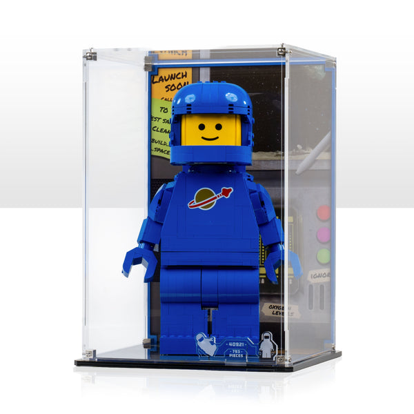 轟　インゴットケーススタンド(009) Display Case for LEGO Up-Scaled Blue Astronaut Minifigure 40921