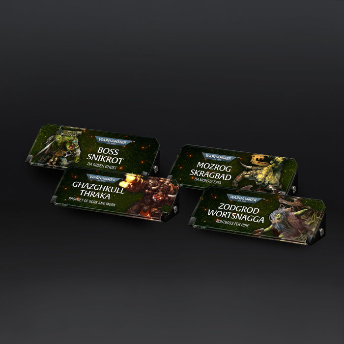 Plaques for Warhammer® 40,000 Orks Miniatures