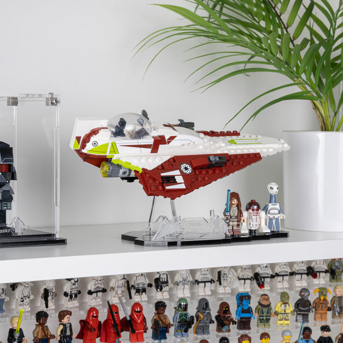 Display stand for LEGO® Star Wars Obi-Wan Kenobi's Jedi Starfighter (75333)