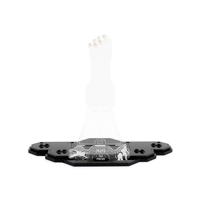 Espositore Acrilico Per Poe's X-Wing Fighter 75102 | Base Da Collezione Trasparente Per LEGO Star Wars - Foto 4