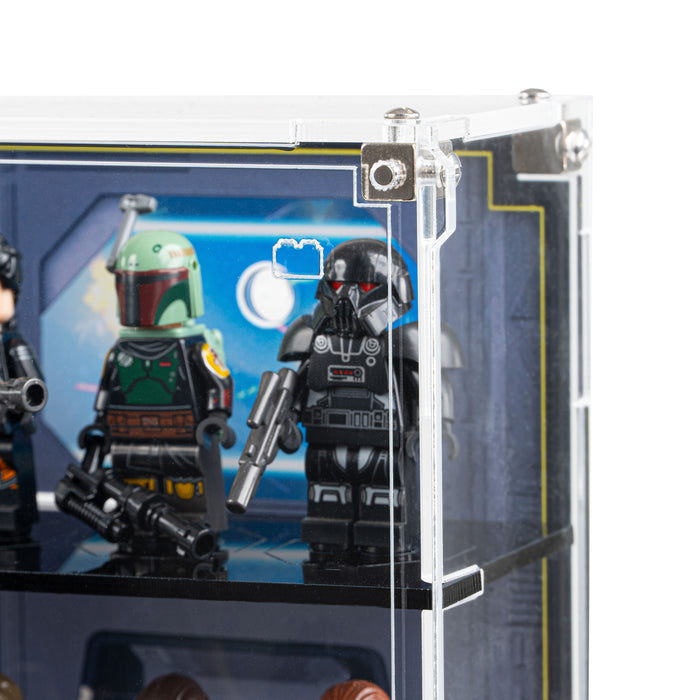 Star Wars Themed Wall Mounted Tiered Display Cases for LEGO® Minifigures