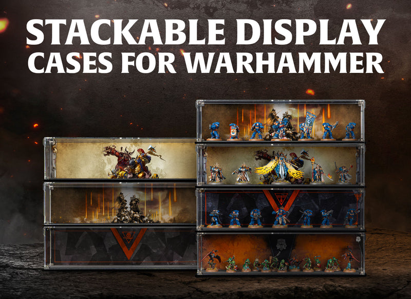 Stackable Display Text Stackable Display Cases for Warhammer — Wicked Brick