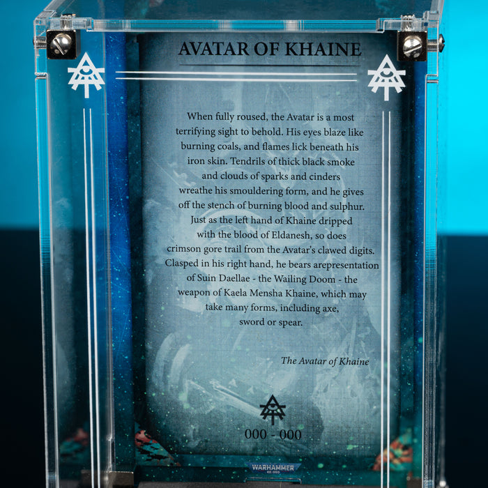 Limited Edition Display Case for Warhammer® 40,000 Avatar of Khaine