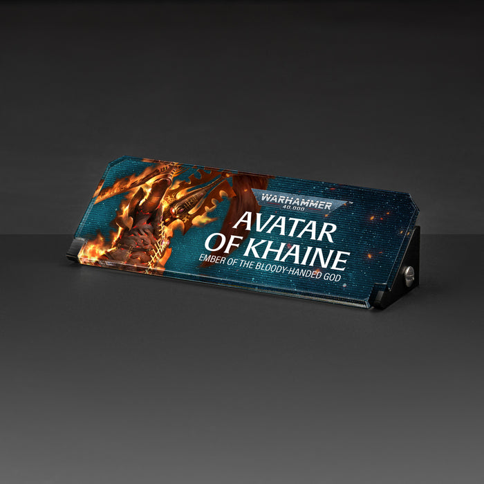 Plaque for Warhammer® 40,000 Avatar of Khaine