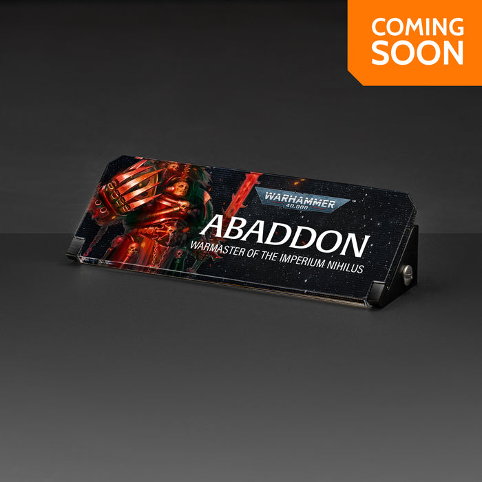 Plaque for Warhammer® 40,000 Abaddon the Despoiler