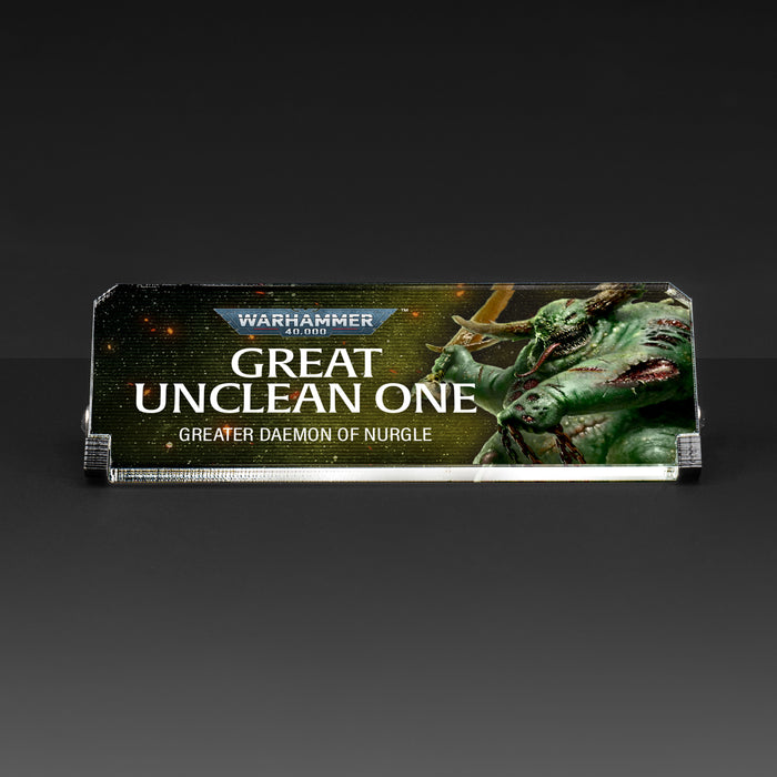 Plaque for Warhammer® 40,000 Great Unclean One
