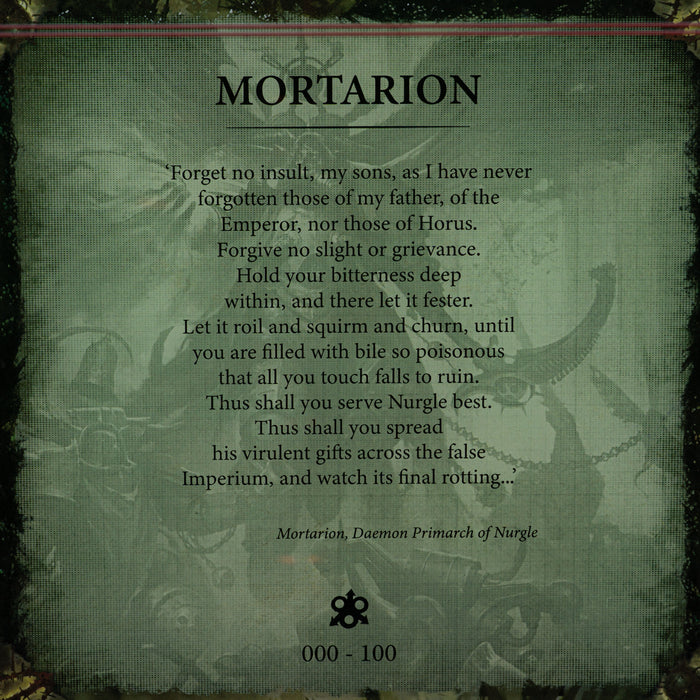 Limited Edition Display Case for Warhammer® 40,000 Mortarion, Daemon Primarch of Nurgle