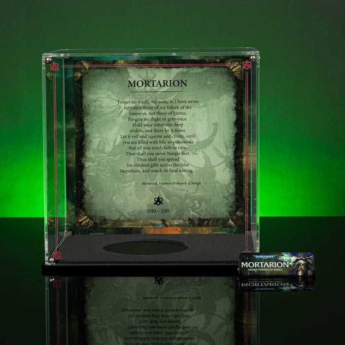 Limited Edition Display Case for Warhammer® 40,000 Mortarion, Daemon Primarch of Nurgle