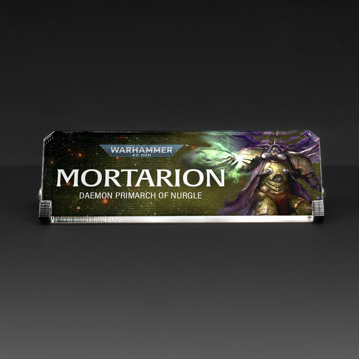 Plaque for Warhammer® 40,000 Mortarion, Daemon Primarch of Nurgle