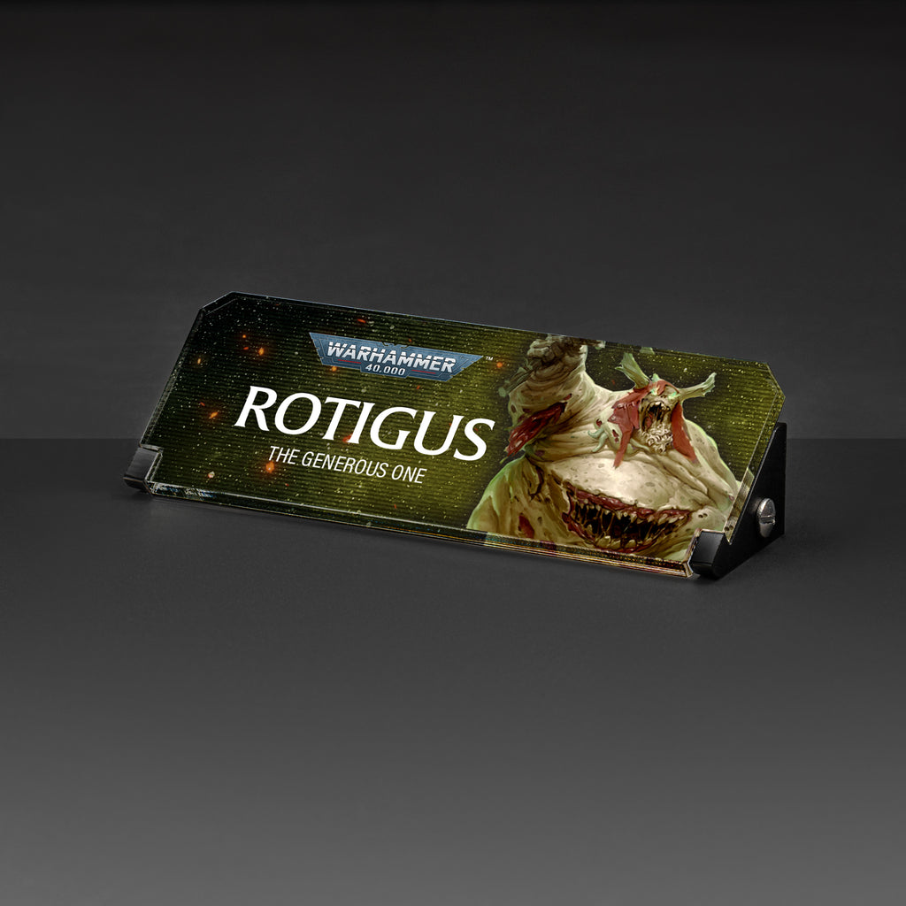 Plaque for Warhammer 40,000 Rotigus — Wicked Brick