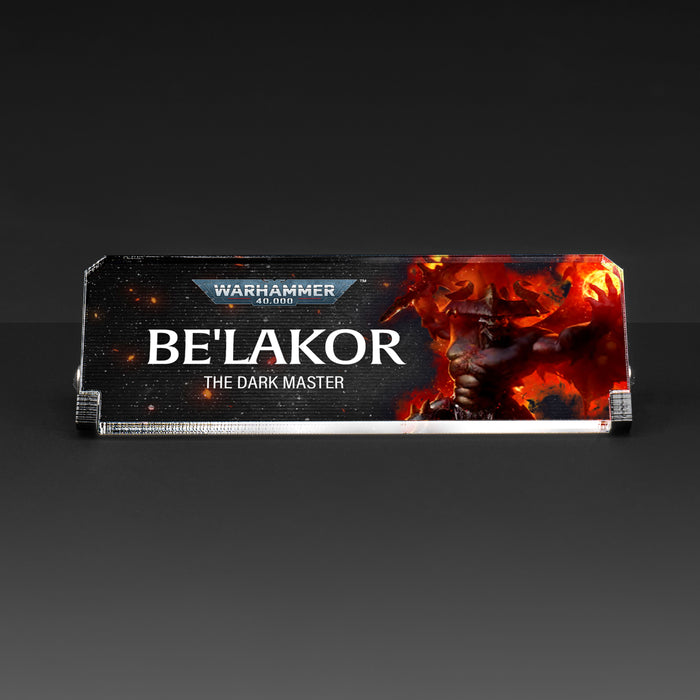 Plaque for Warhammer® 40,000 Be'lakor, the Dark Master