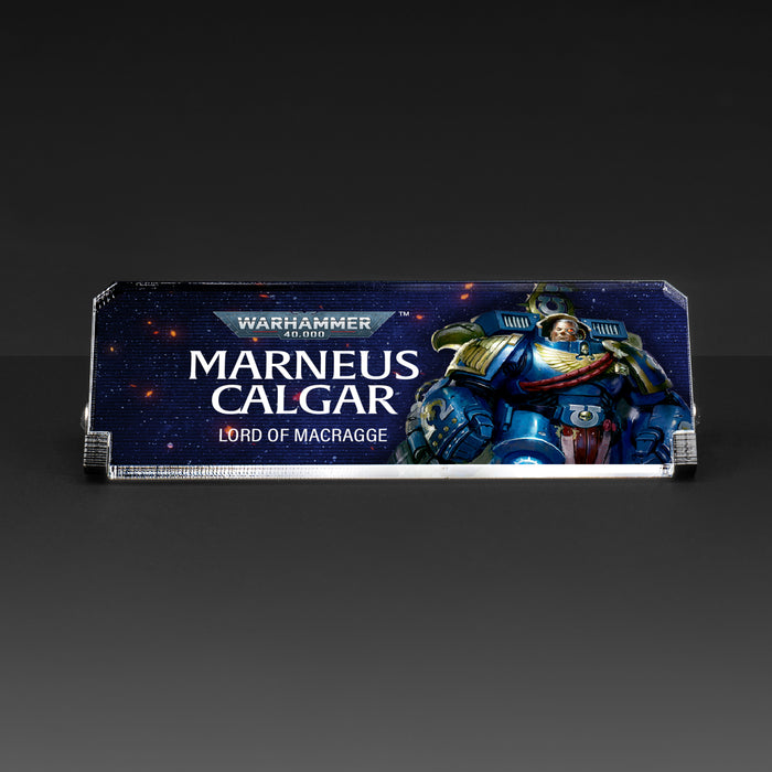 Plaque for Warhammer® 40,000 Marneus Calgar in Armour of Antilochus