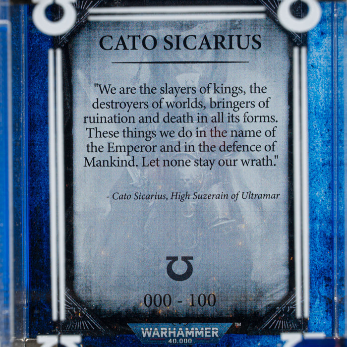 Limited Edition Display Case for Warhammer® 40,000 Cato Sicarius
