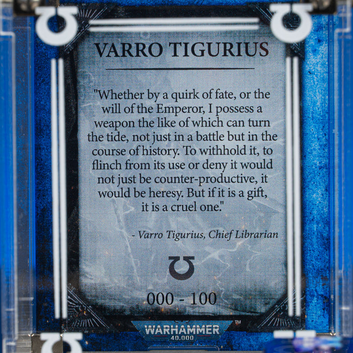 Limited Edition Display Case for Warhammer® 40,000 Varro Tigurius