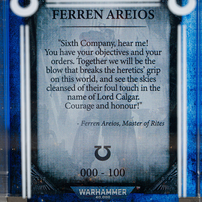 Limited Edition Display Case for Warhammer® 40,000 Ferren Areios