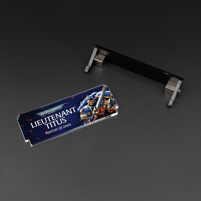 Plaque for Warhammer® 40,000 Lieutenant Titus