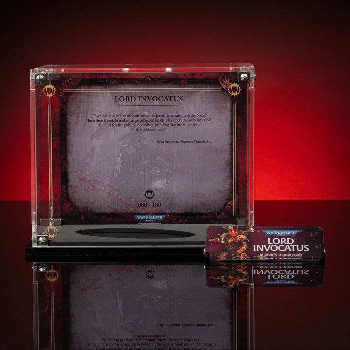 Limited Edition Display Cases for Warhammer® 40,000 World Eaters Miniatures