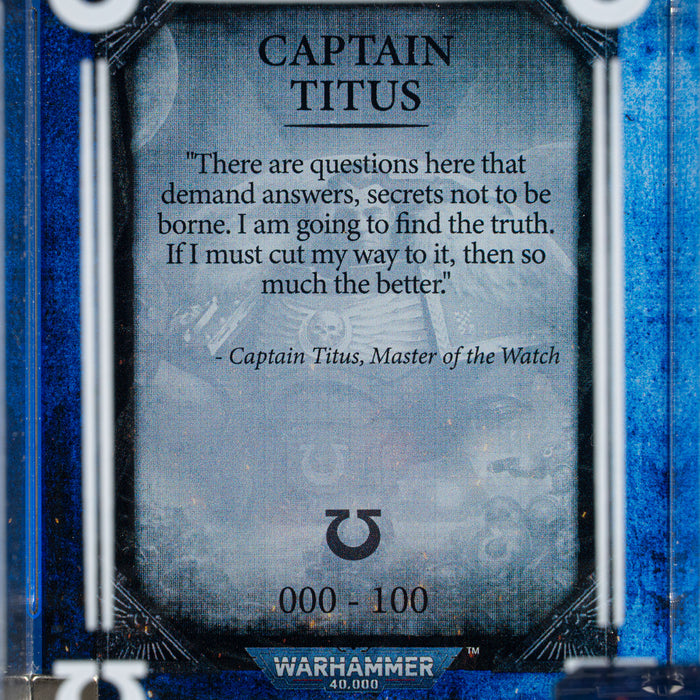 Limited Edition Display Case for Warhammer® 40,000 Captain Titus