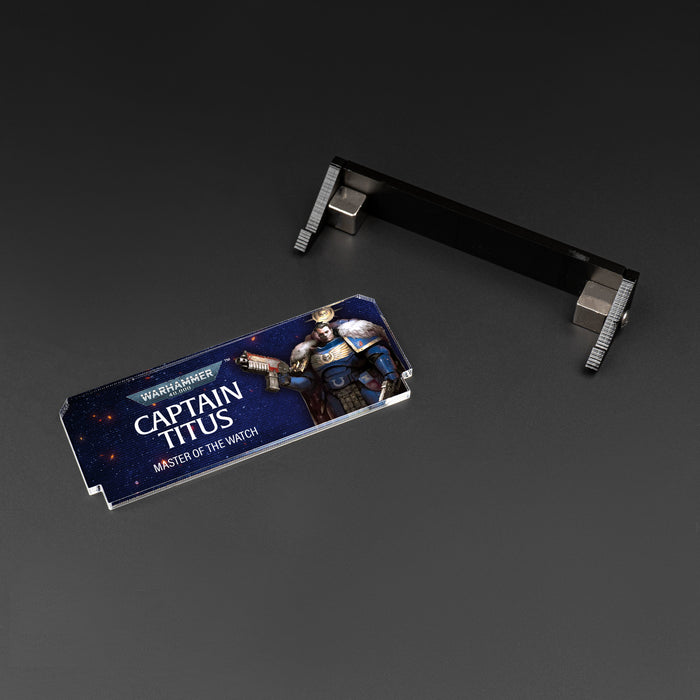 Plaque for Warhammer® 40,000 Captain Titus