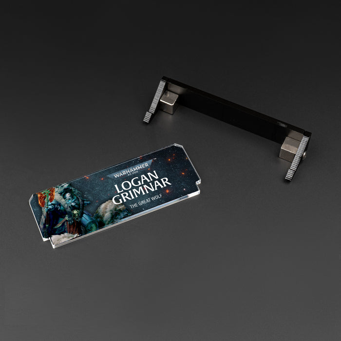 Plaque for Warhammer® 40,000 Logan Grimnar