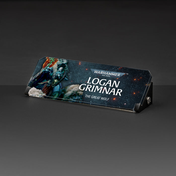 Plaque for Warhammer® 40,000 Logan Grimnar