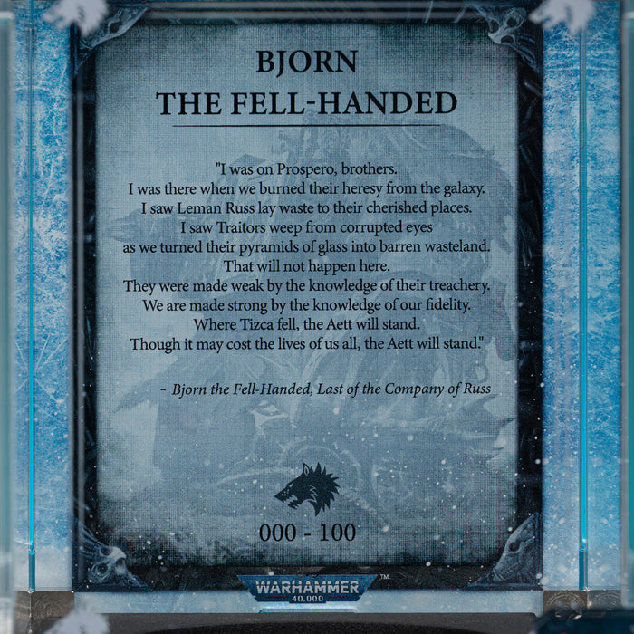 Limited Edition Display Case for Warhammer® 40,000 Bjorn the Fell-handed