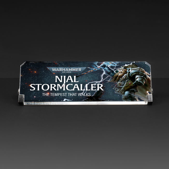 Plaque for Warhammer® 40,000 Njal Stormcaller
