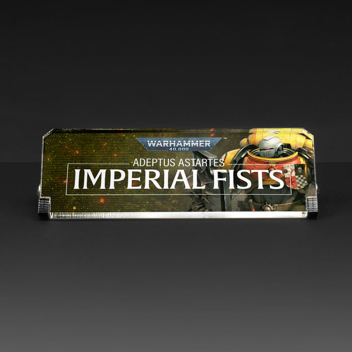 Plaque for Warhammer 40,000 - Adeptus Astartes Imperial Fists